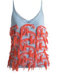 Ccy Currency - Cotton Fringe Top - Lyst
