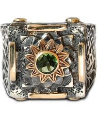 The Jewellery Store London - Mystic Evergreen Ring With Tsavorite - Lyst