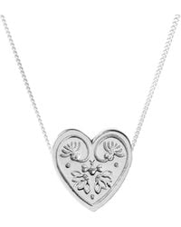 Lee Renee - Wildflower Heart Necklace - Lyst