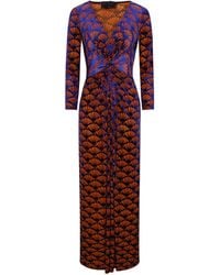 Beatrice von Tresckow - Art Deco Velvet Devore Lola Maxi Dress - Lyst