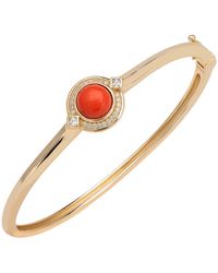 LÁTELITA London - Clara Bow Bangle Coral - Lyst