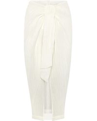 The Summer Edit - Amy Crinkle Linen Skirt - Lyst