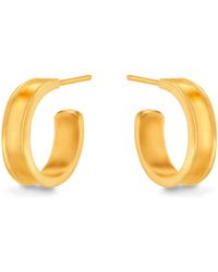 7879 - Liquid Metal Hoop Earrings - Lyst