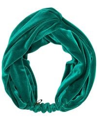 Julia Clancey - Jade Velour Turban Twist Headband - Lyst