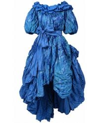 Miro Misljen - Caribbean Sea Ruffle Statement Dress - Lyst