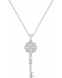 Spero London - Sterling Ancient Key Necklace - Lyst