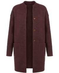 Conquista - Coat With Stand Up Collar - Lyst