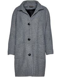 Conquista - Wool Blend Coat By Fashion - Lyst