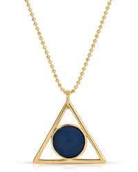 Glamrocks Jewelry - Two Faced Double Sided Necklace- Adventurine, Moonstone - Lyst