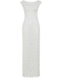 Alie Street London - Amber Lace Wedding Dress In Ivory - Lyst