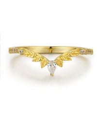 Azura Jewelry New York - Woodland Stacking Band Vermeil - Lyst