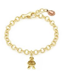 Unaloe - Little Boy Charm Adjustable Bracelet - Lyst