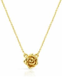 Unaloe - Valencia Rose Necklace - Lyst