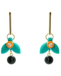 Gissa Bicalho - Acrylic Handmade Earring Stem Petunia Orange - Lyst