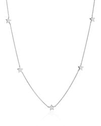 Auree - Alta Sterling Multi Star Necklace - Lyst