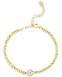 SHYMI - Fancy Shape On A Curb Chain Bracelet - Lyst