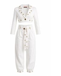 Maui X Lolita - Elvadira Fitted Cropped Denim Set - Lyst