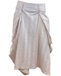 SNIDER - Neutrals Tiger Skirt - Lyst