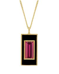 Augustine Jewels - Rhodolite Enamel Necklace - Lyst