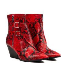 Rosamund Muir London - Beatrix & Snake Print Ankle Boots - Lyst