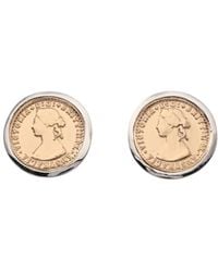 Von Treskow - Micro Coin Studs - Lyst