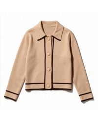 Brodie Cashmere - Neutrals Adeline Fitted Jacket - Lyst
