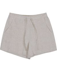 lords of harlech - Neutrals Leanne Natural Drawstring Short - Lyst