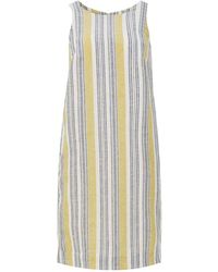 Conquista - Sunshine Stripes Cotton-linen Dress - Lyst