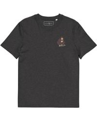 Anchor and Crew - Heather D J Monkey Organic Cotton Embroidered T-Shirt - Lyst