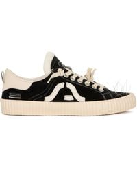 Springa | Unique Vulcanized Sneakers Italian Handmade - Wavy Suede Embroidery Sneakers - Lyst