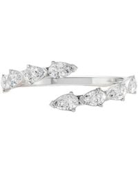 Aya Fine Jewelry - Pear Lab Diamond Bypass Ring - Lyst