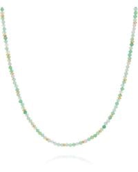 Nellou Jewellery - Chrysoprase May Birthstone Orbit Necklace - Lyst