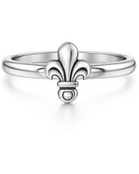 Unaloe - Adjustable Ring With Florence Lily - Lyst