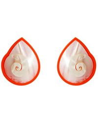 Gissa Bicalho - Handmade Earring Spiral Shell - Lyst
