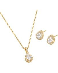 Uchi and Soto - Kin Teardrop Stone Earrings & Necklace Set - Lyst