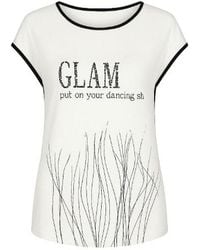 Conquista - Sleeveless Top With Foil Print - Lyst