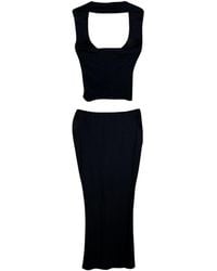 Amortizia - Toxic Set Sculpting Strapless Top & Contouring Pencil Skirt Set - Lyst