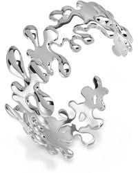 Lucy Quartermaine - Sterling Splash Hinged Bangle - Lyst