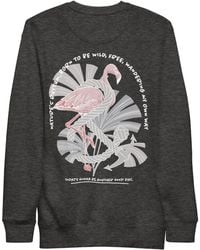 Anchor and Crew - Heather Flamingo Another Good Day Cotton Blend Sweatshirt - Lyst
