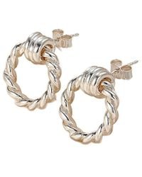 Posh Totty Designs - Tether Hoop Stud Earrings - Lyst