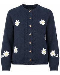 Yumi' - Daisy Stitch Cardigan - Lyst
