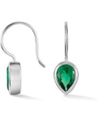 Dower & Hall - Pear Garnet Earrings - Lyst