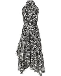SACHA DRAKE - Austen Chiffon Halter Midi Dress - Lyst