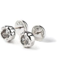 Classicharms - Skyler Molten Clear Zircon Stud Earrings - Lyst
