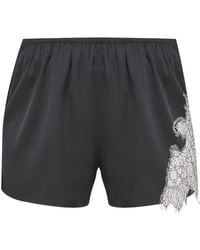 Avenue 8 - Silk Lace Mini Shorts - Lyst