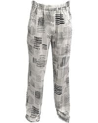 Maison Bogomil - Wide Leg Pants With Graphic Print - Lyst