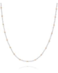 Nellou Jewellery - Moonstone June Birthstone Orbit Necklace - Lyst