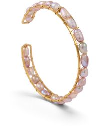Saachi - Freshwater Pearl Wrapped Cuff - Lyst