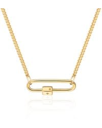 Scream Pretty - Long Link Carabiner Curb Chain Necklace - Lyst