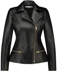 Monique Singh - Faux Leather Biker Jacket - Lyst
